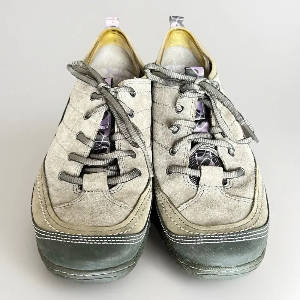 Merrell Hiking Sneaker Trail Shoes Mimosa J68170 Beige Suede Lace Up Women’s 8.5 - Picture 4 of 7
